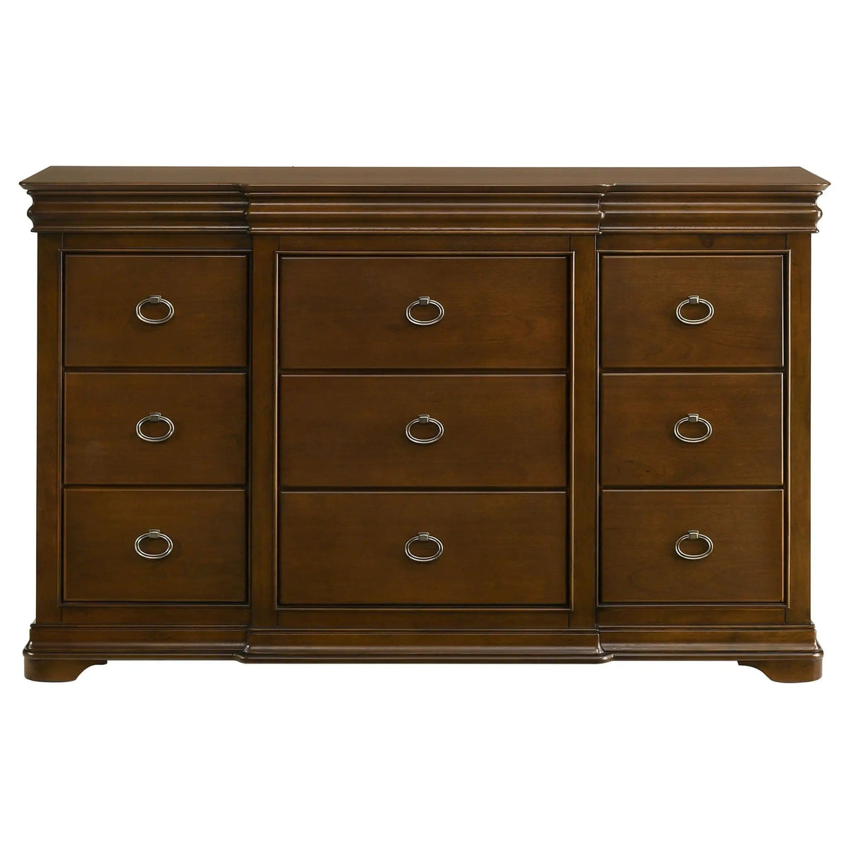 Garland 9-drawer Bedroom Dresser Cabinet Brown | 68 x 18.75 x 42.25 in | Cedar | Cherry