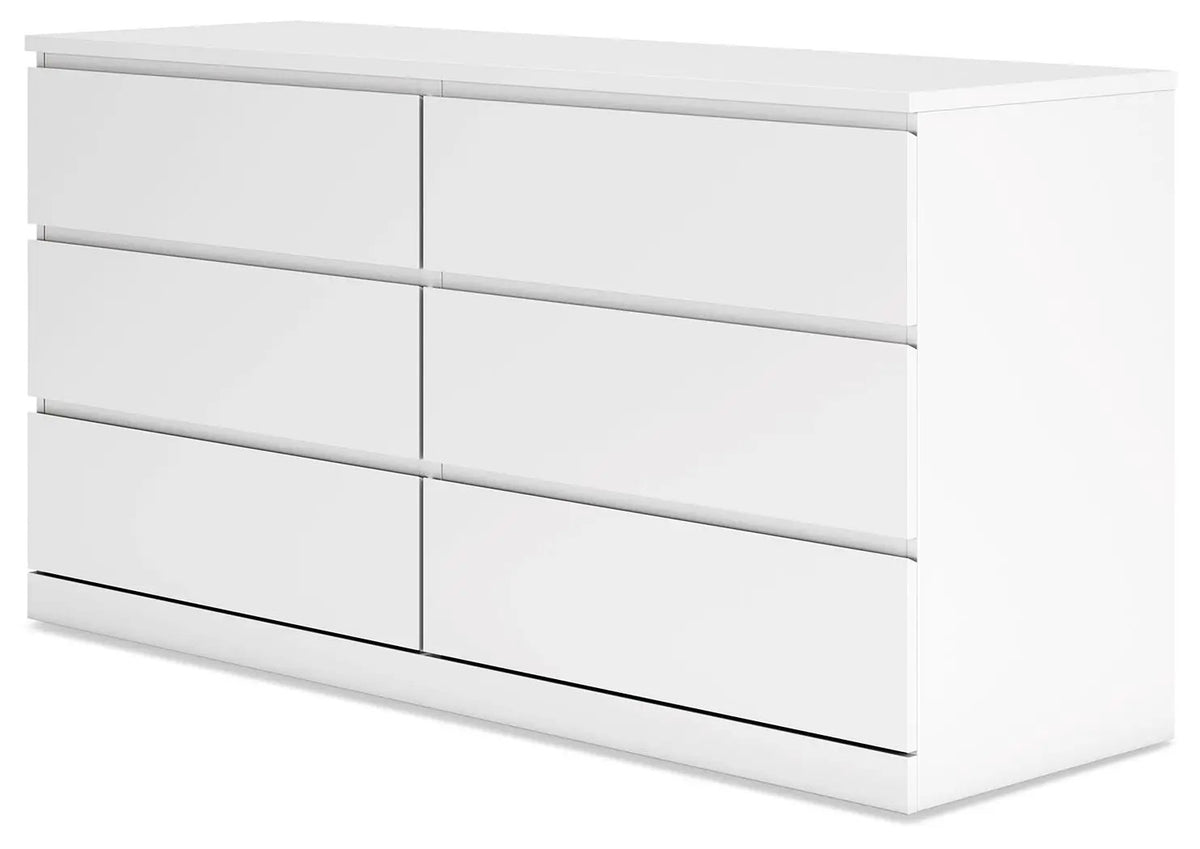 Onita Six Drawer Dresser | 59.76 Inch Width | Minimal Design | Hardware-Less Look