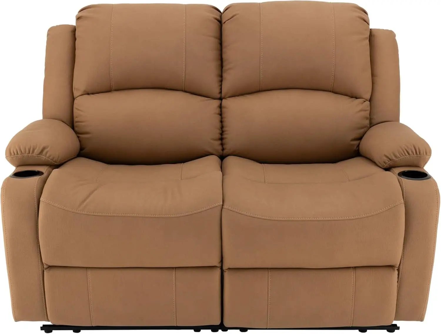 58 Inch Wall Hugger RV Theater Recliner Sofa Sand Double from PriceLows™