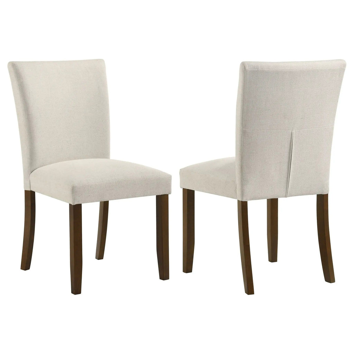 Paxton Upholstered Dining Side Chair Beige (Set of 2) | 19.5 x 23.75 x 36.75 in | Wood | Dining Room
