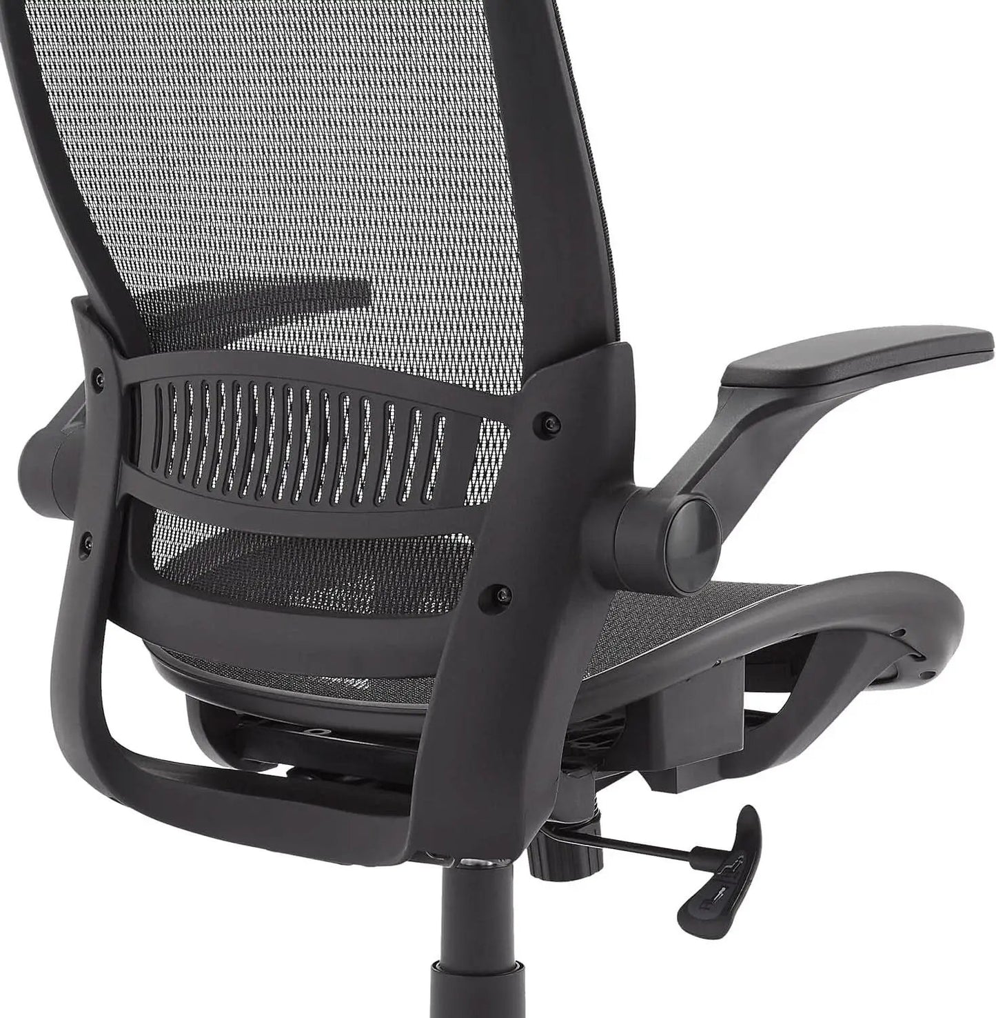 Ergonomic High Back Chair With Mesh Seat Flip Up Armrests from PriceLows™