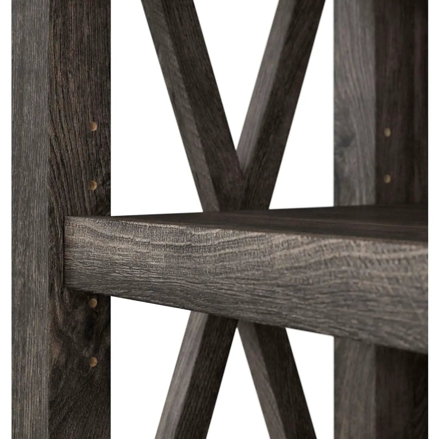 Bush Furniture Tall 5 Shelf Bookcase Dark Gray Hickory from PriceLows™