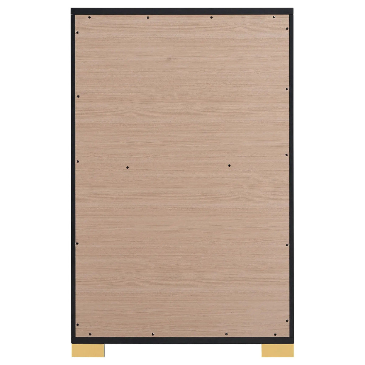Marceline 5-drawer Bedroom Chest | 31.5 x 16.25 x 49.5 in | Engineered Wood & Metal | Black