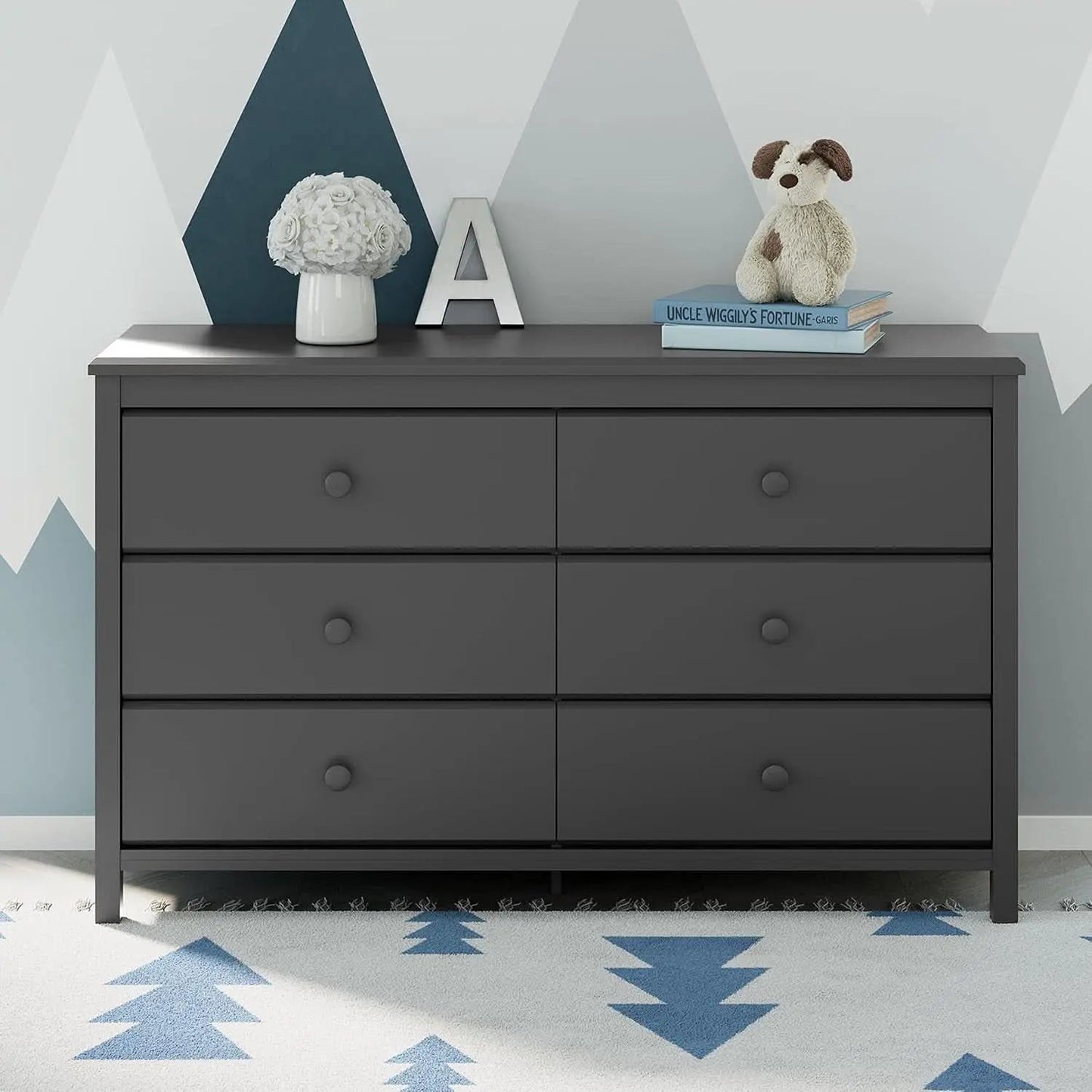 Alpine Gray 6 Drawer Dresser GREENGUARD Gold Certified from PriceLows™