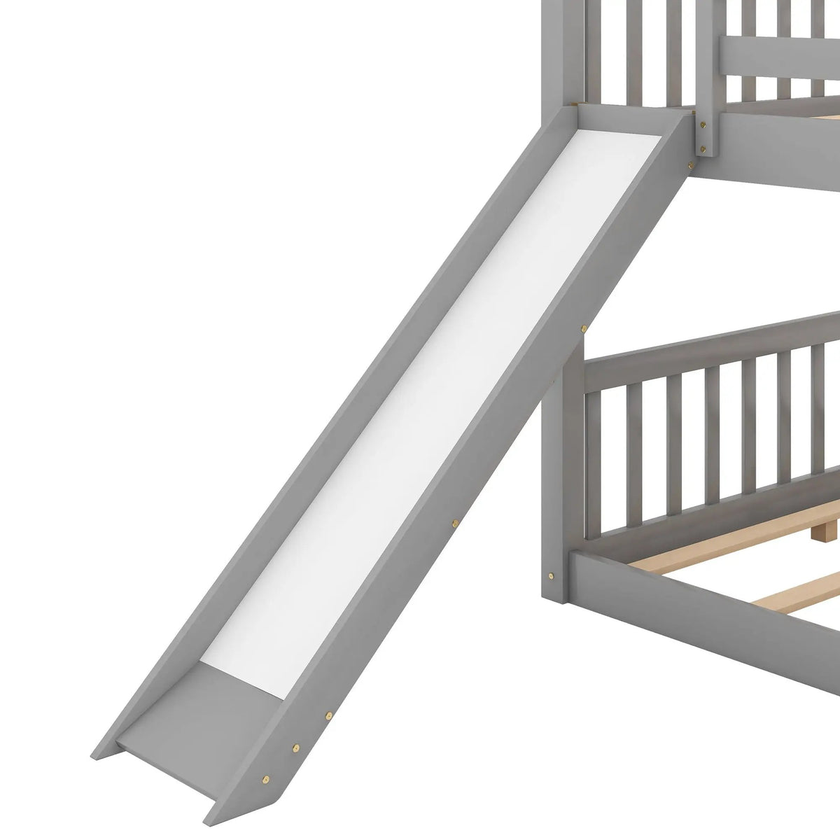 Bunk Bed | Convertible Slide And Ladder | Solid Pine Wood | Easy Access Design
