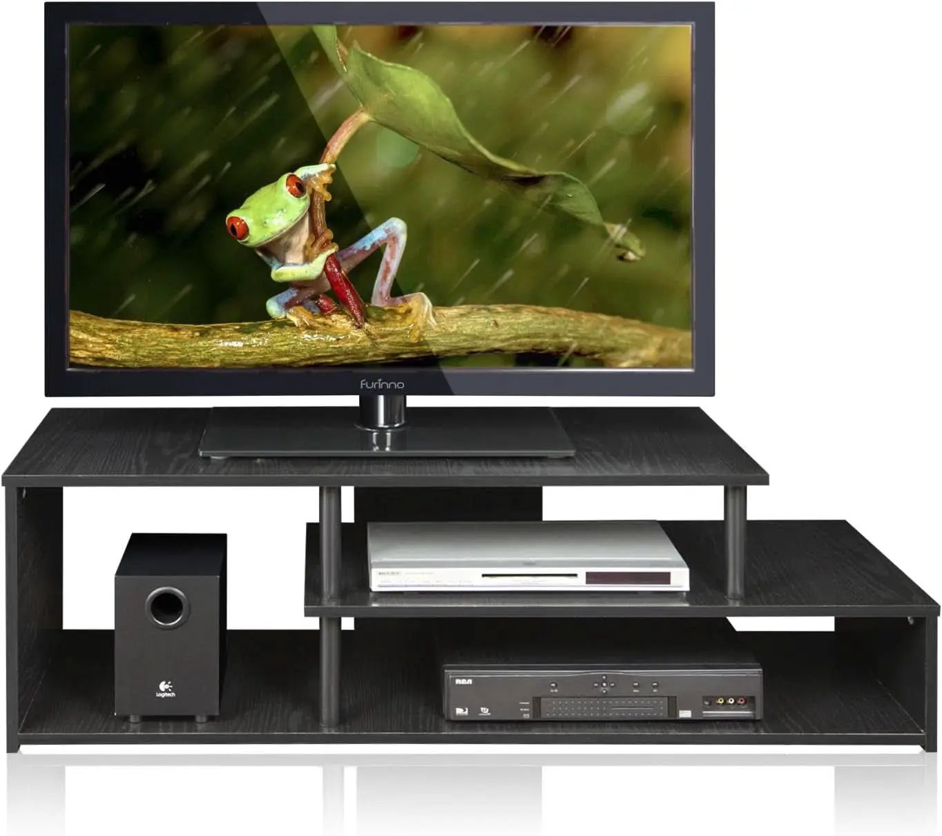 Econ Low Rise TV Stand Black For Small Spaces Living Room from PriceLows™