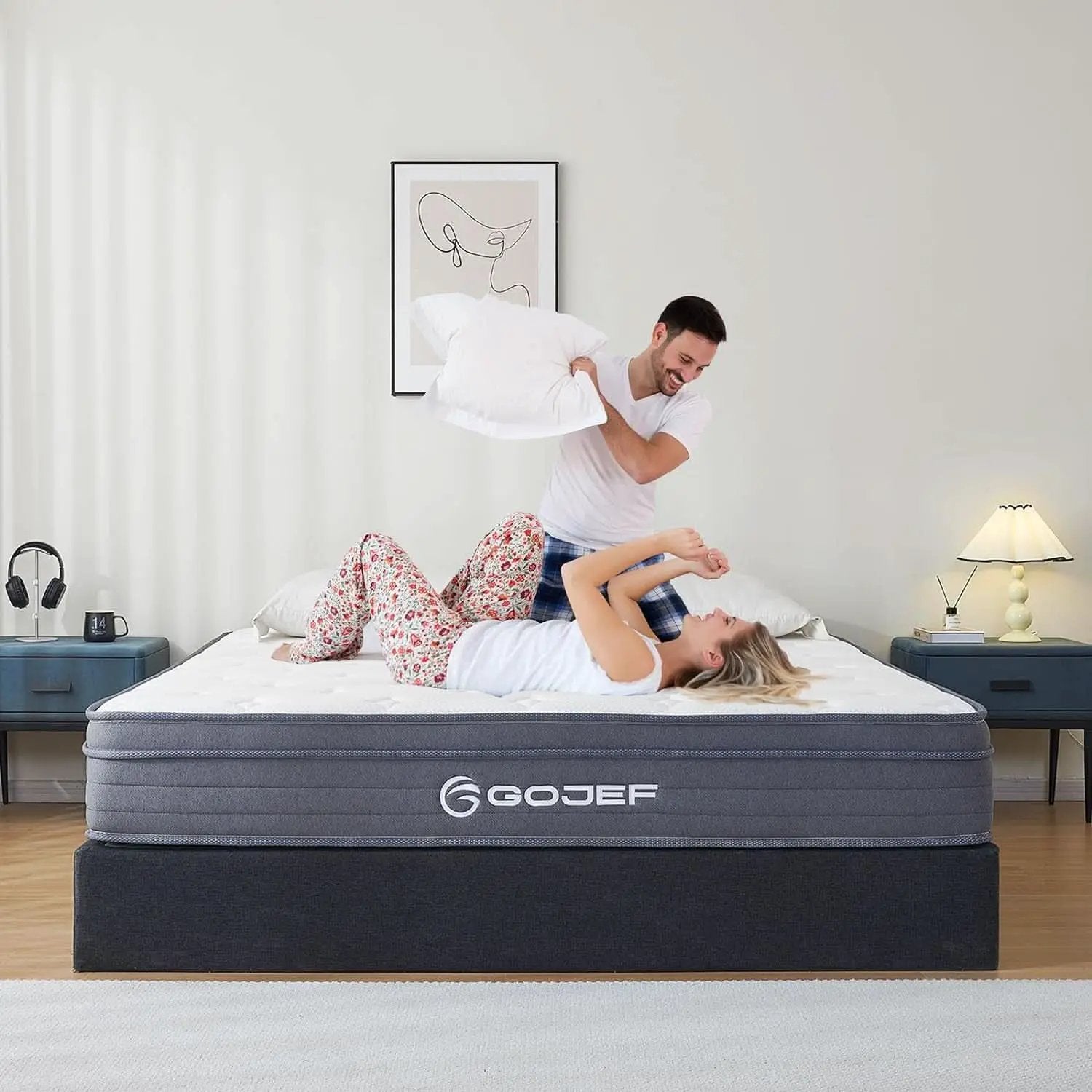 Queen 12 Inch Hybrid MemoryFoam Mattress PremiumGrade from PriceLows™