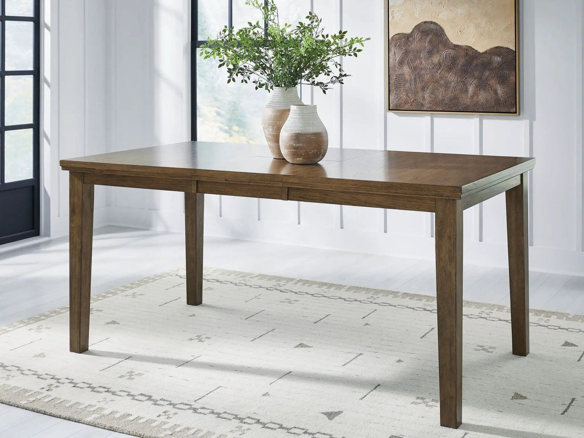 Urbinforte Counter Height Dining Extension Table | 42 x 78.13 x 36 in | Engineered Wood | Light Brown