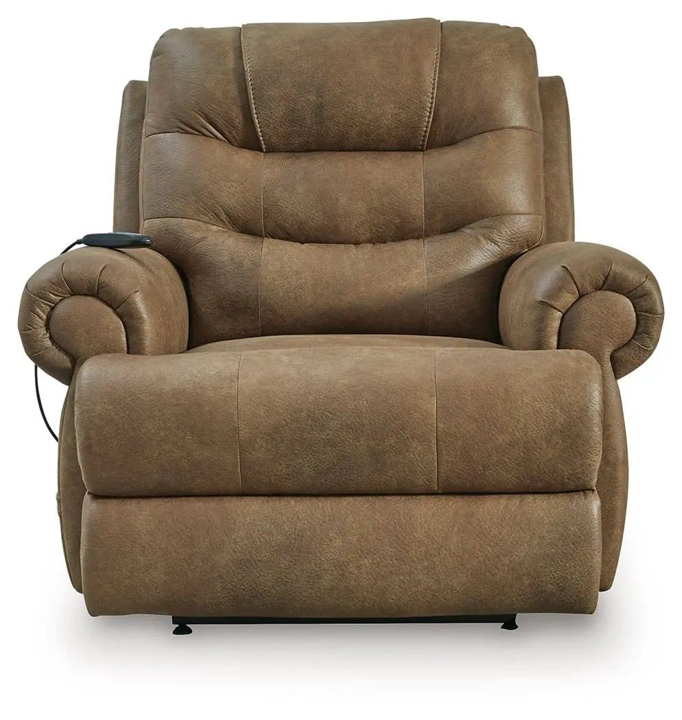 Revived and Restored Power Lift Recliner Lift Chair | 2 Pieces | Faux Leather & Steel | Living Room