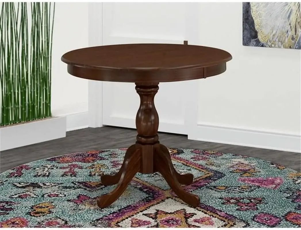 Round Dining Table 36x36 Inches With Pedestal Base from PriceLows™