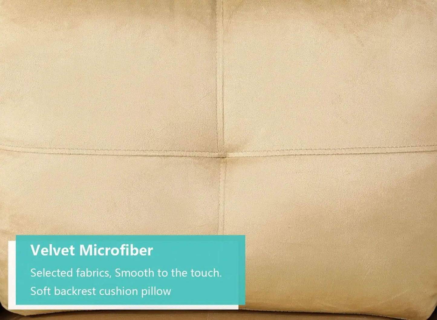Beige 105 Inch L Shaped Sectional Sofa With Storage Ottoman from PriceLows™