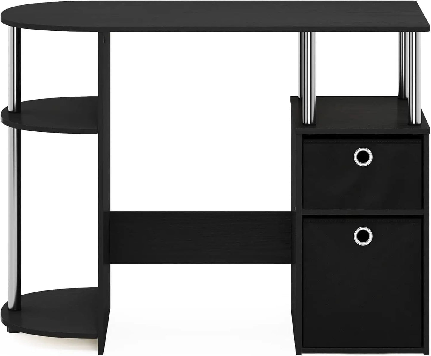Jaya Computer Study Desk With Storage Americano Chrome from PriceLows™