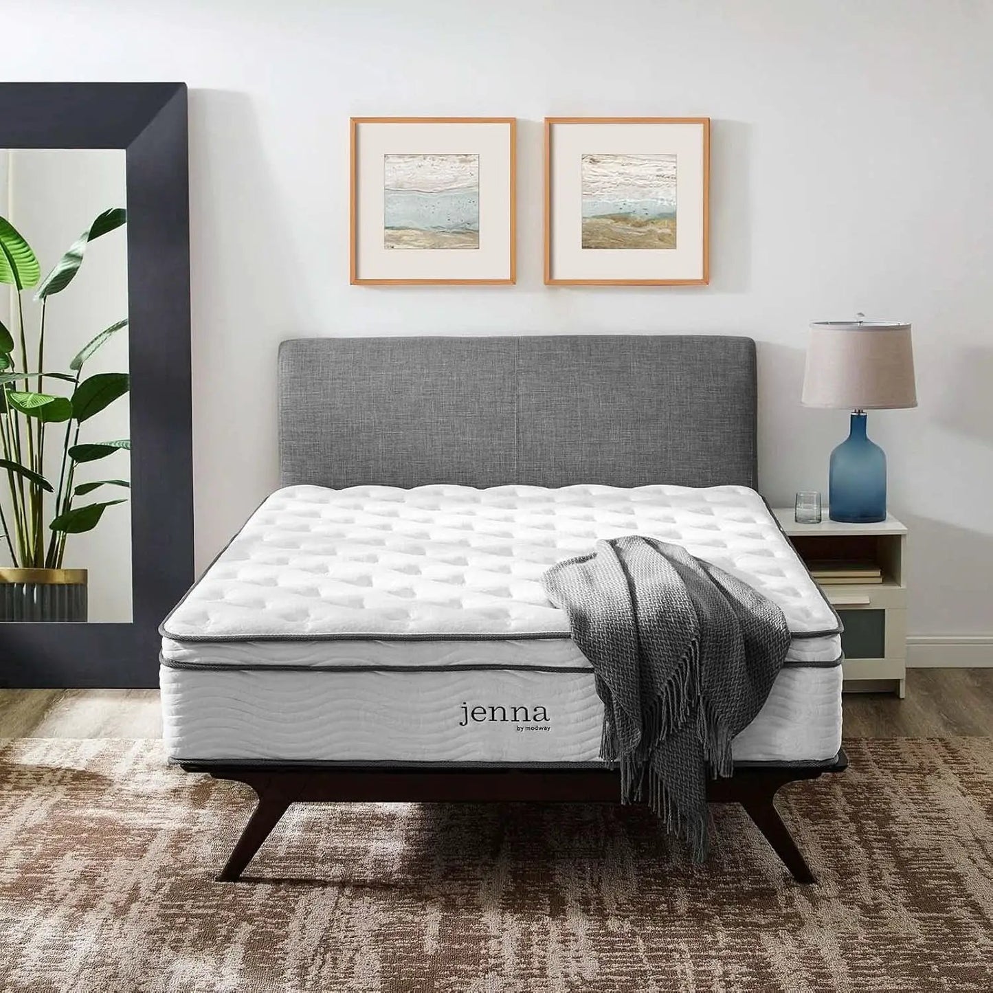 Queen Hybrid Mattress 14 Inch Memory Foam Wrapped Coils from PriceLows™