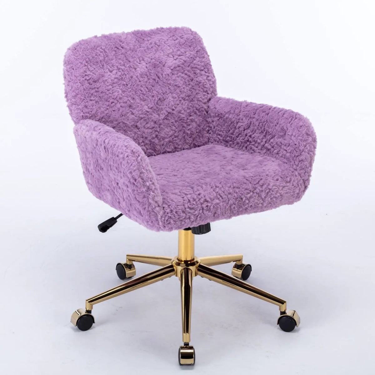 Office Chair | Adjustable Height | Reclining Faux Fur Seat | Large