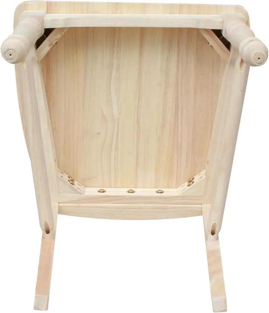 Set Of 2 Maine Ladderback Dining Chairs Unfinished Parawood from PriceLows™