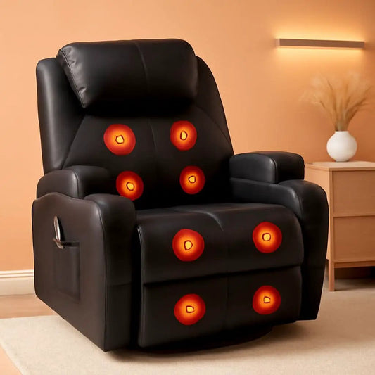 Massage Heat Swivel Recliner Chair For Living Room from PriceLows™