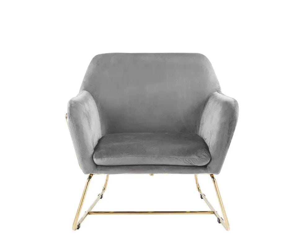 Keira Accent Chair With Metal Base | 3 Pieces | Metal | Living Room