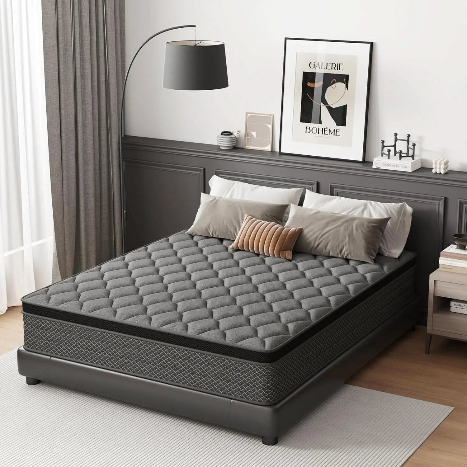 Queen 14 Inch Hybrid Mattress Memory Foam Ultra Comfort Foam from PriceLows™