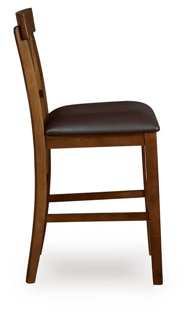 Upholstered Barstools | Faux Leather | 25 Inch Seat Height | Set Of 2
