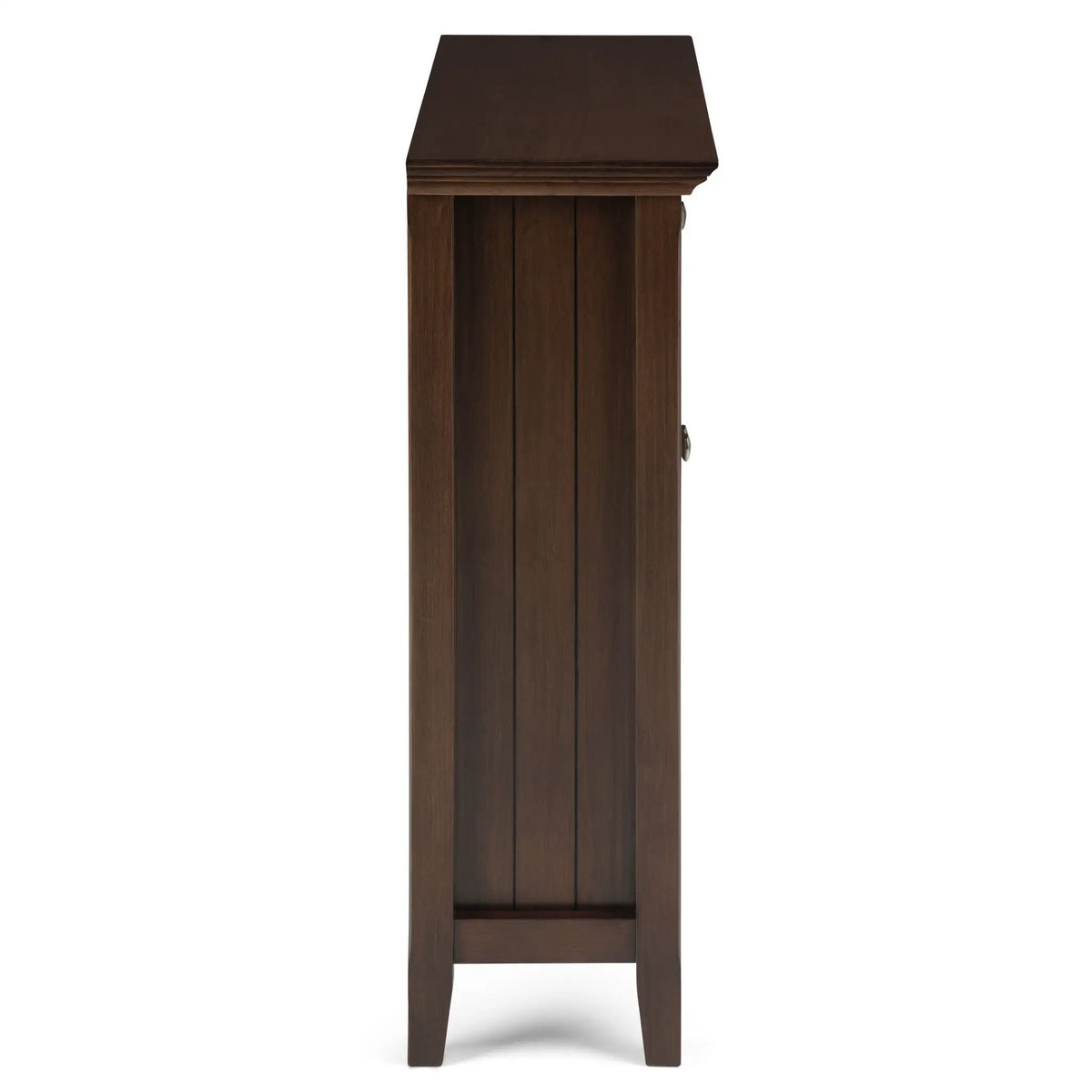 Acadian Entryway Storage Cabinet | Handcrafted Solid Wood | Two Drawers | Tempered Glass Doors