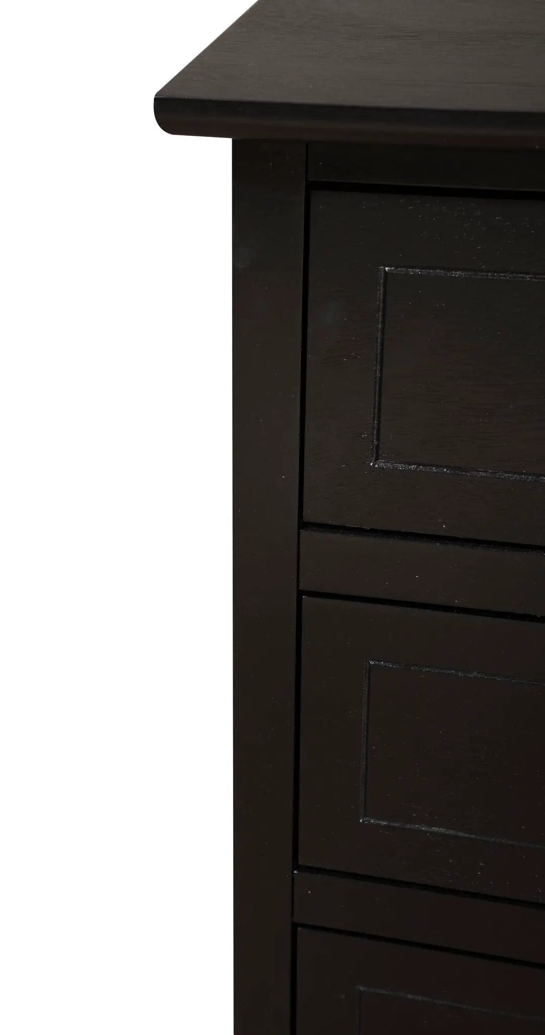 Nightstand | 3 Drawer | Real Wood Veneer | Nickel Hardware