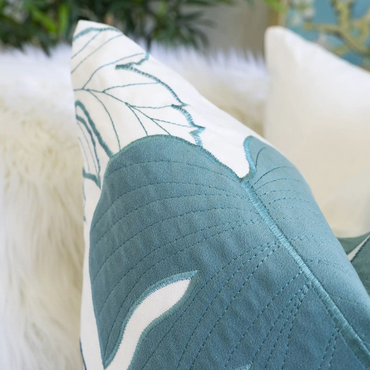 Autumn Leaf Accent Pillow | 20X20 Inches | Hidden Zipper | Optional Insert