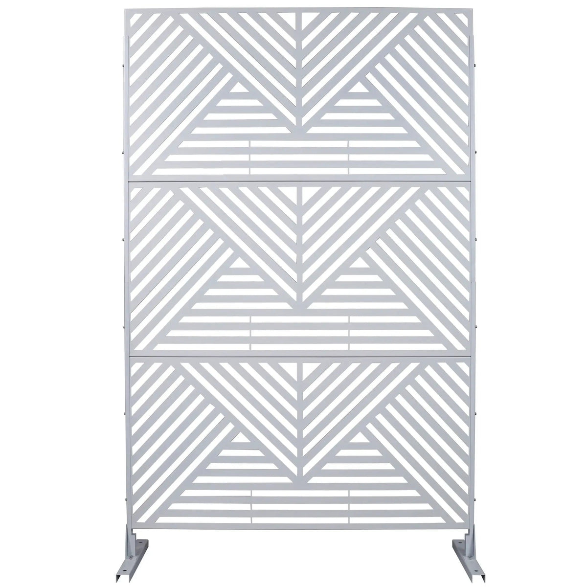 Freestanding Metal Privacy Screen | Outdoor | Indoor Decor Divider
