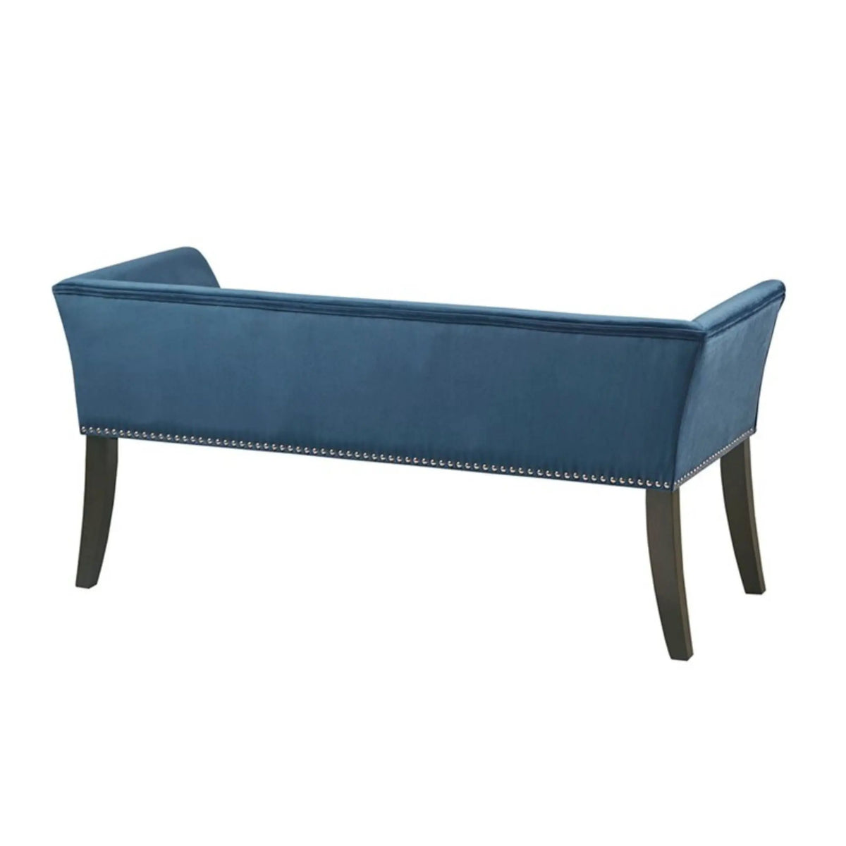 Welburn Upholstered Bench | Padded Low Back | Flared Arms | High-Density Foam And Fiber Fill