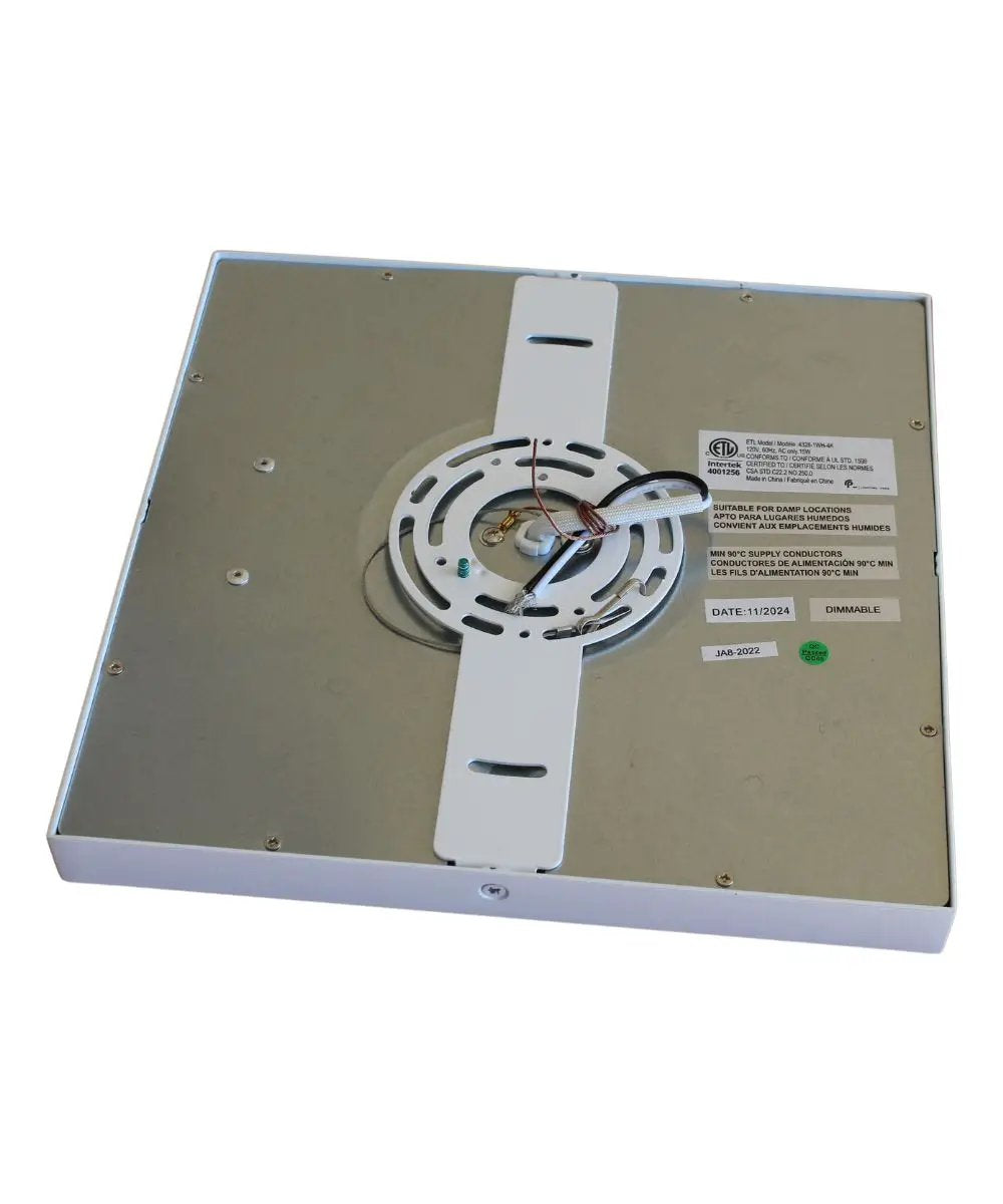 Square LED Flush Mount Light | 11 Inch Wide | Energy Star Certified
