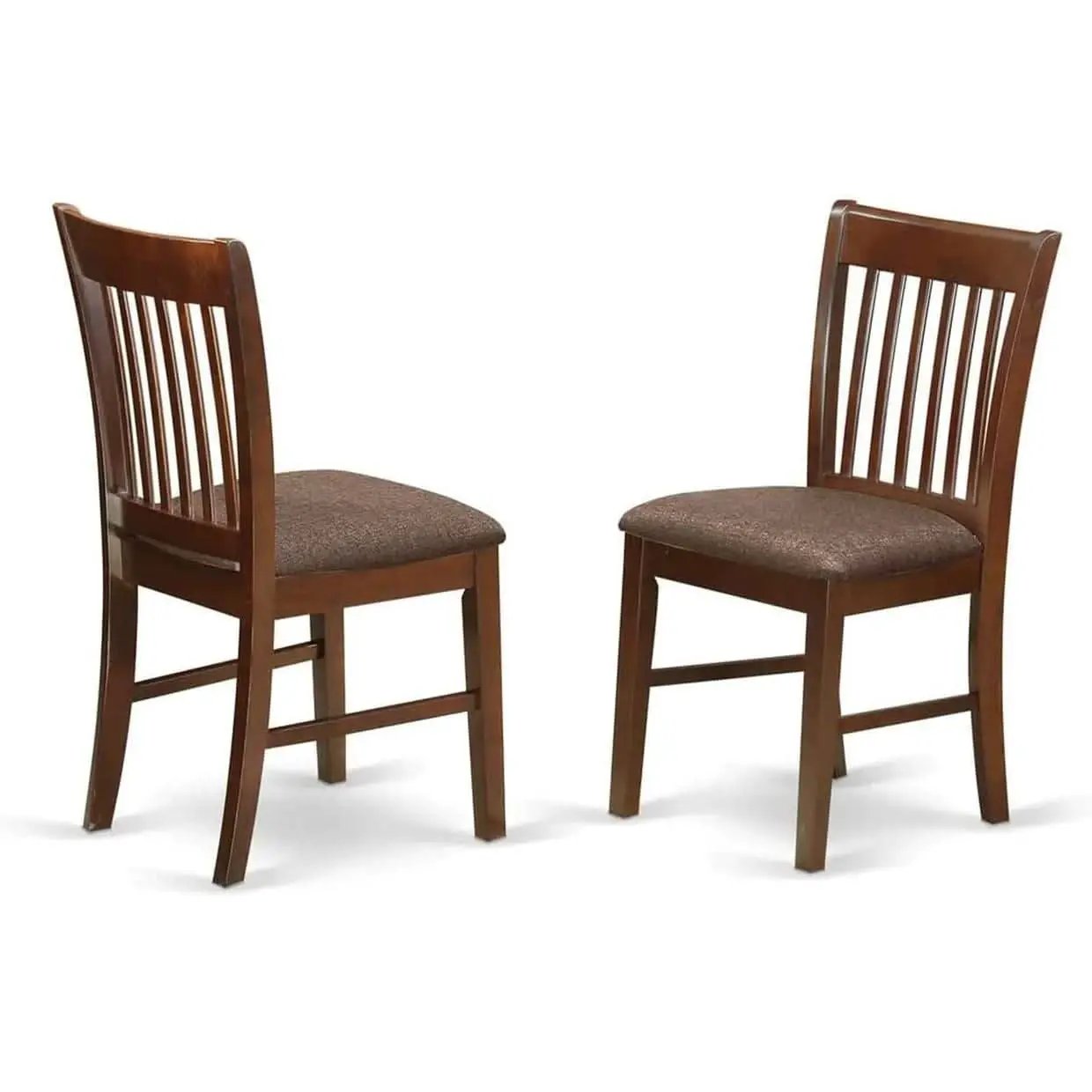 Mahogany Dining Table Set 5 Piece With Linen Chairs from PriceLows™