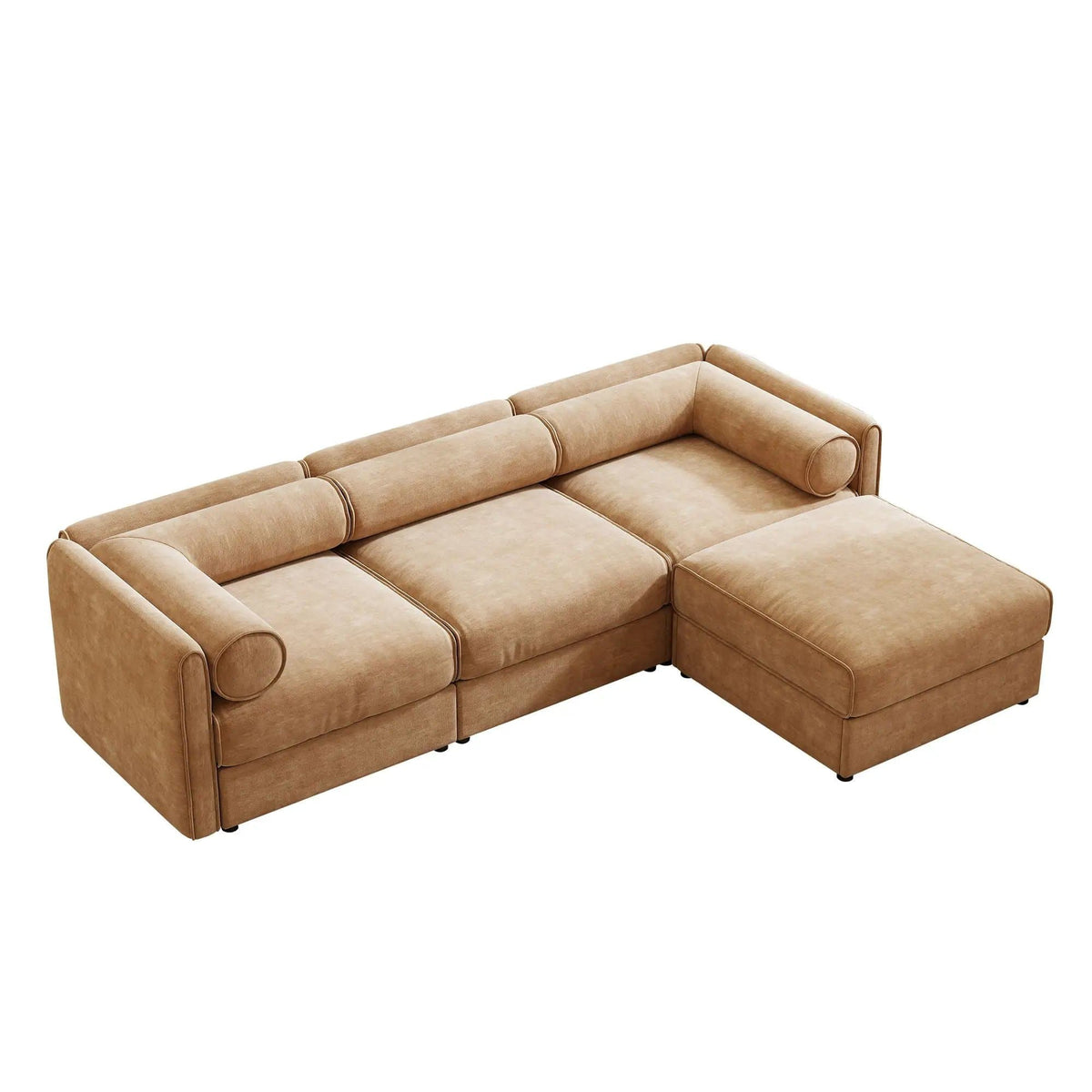 Contemporary Elegant Sofa With Storage And Ottoman 2 Piece Living Room Set | 2 Piece Living Room Set | Living Room Furniture | Living Room