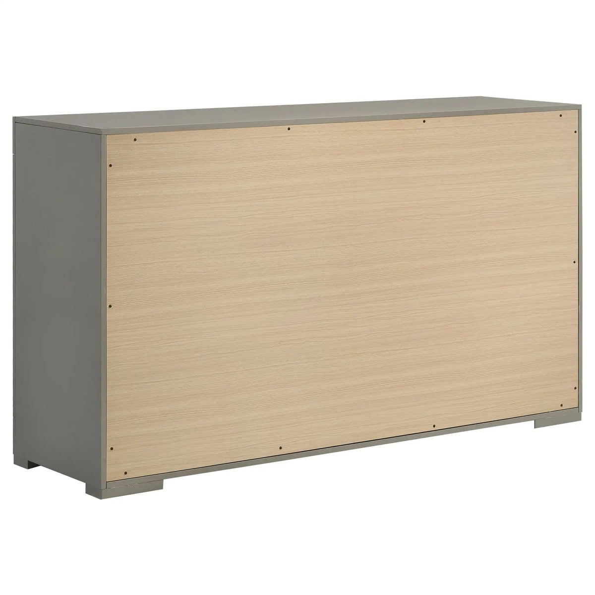 Ives 6-drawer Dresser Cabinet Grey High Gloss | 63 x 18 x 36.5 in | 6-Drawer | Bedroom