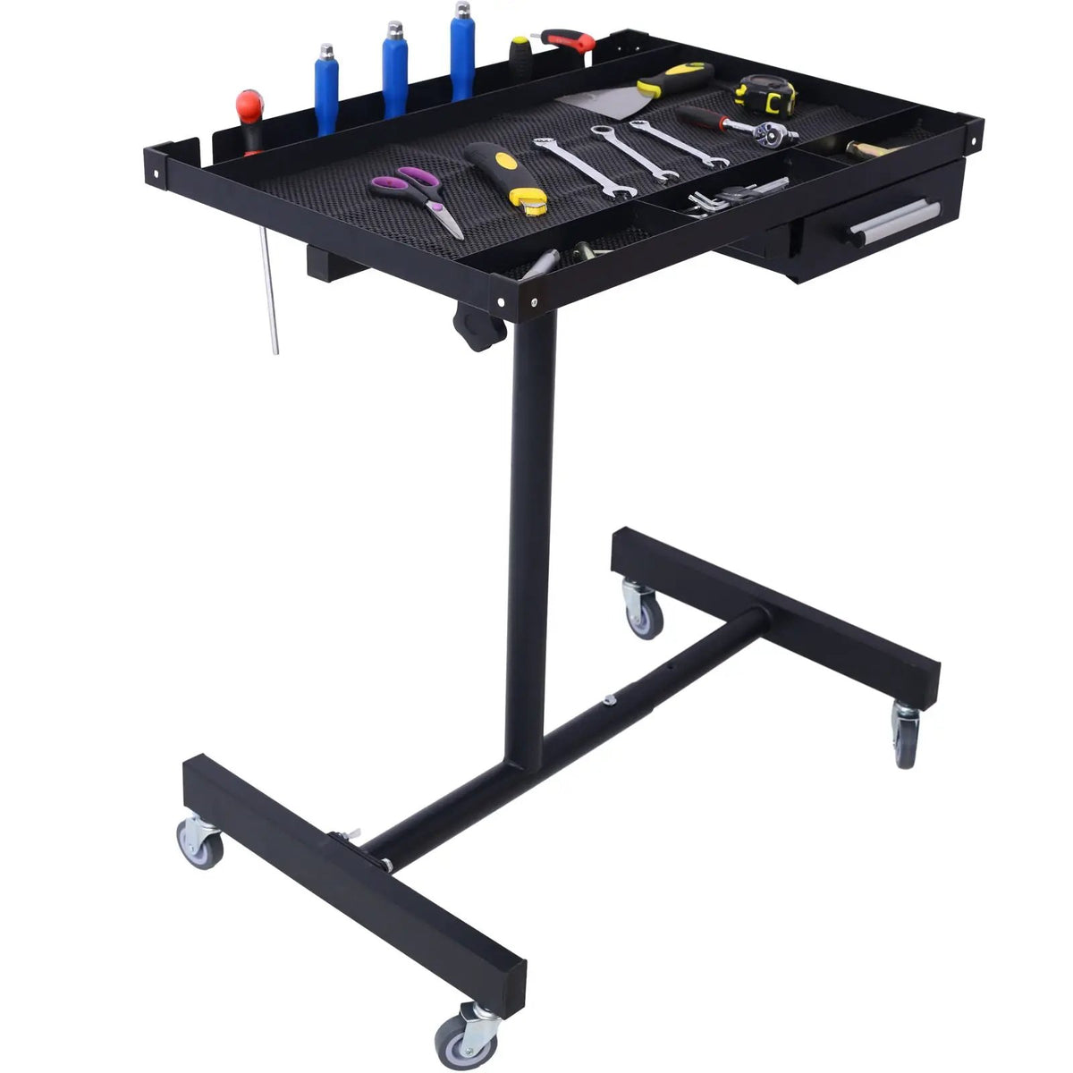 Adjustable Work Table | Tear Down Portable Design | Storage Drawer | 34 To 47.75 Inch Height