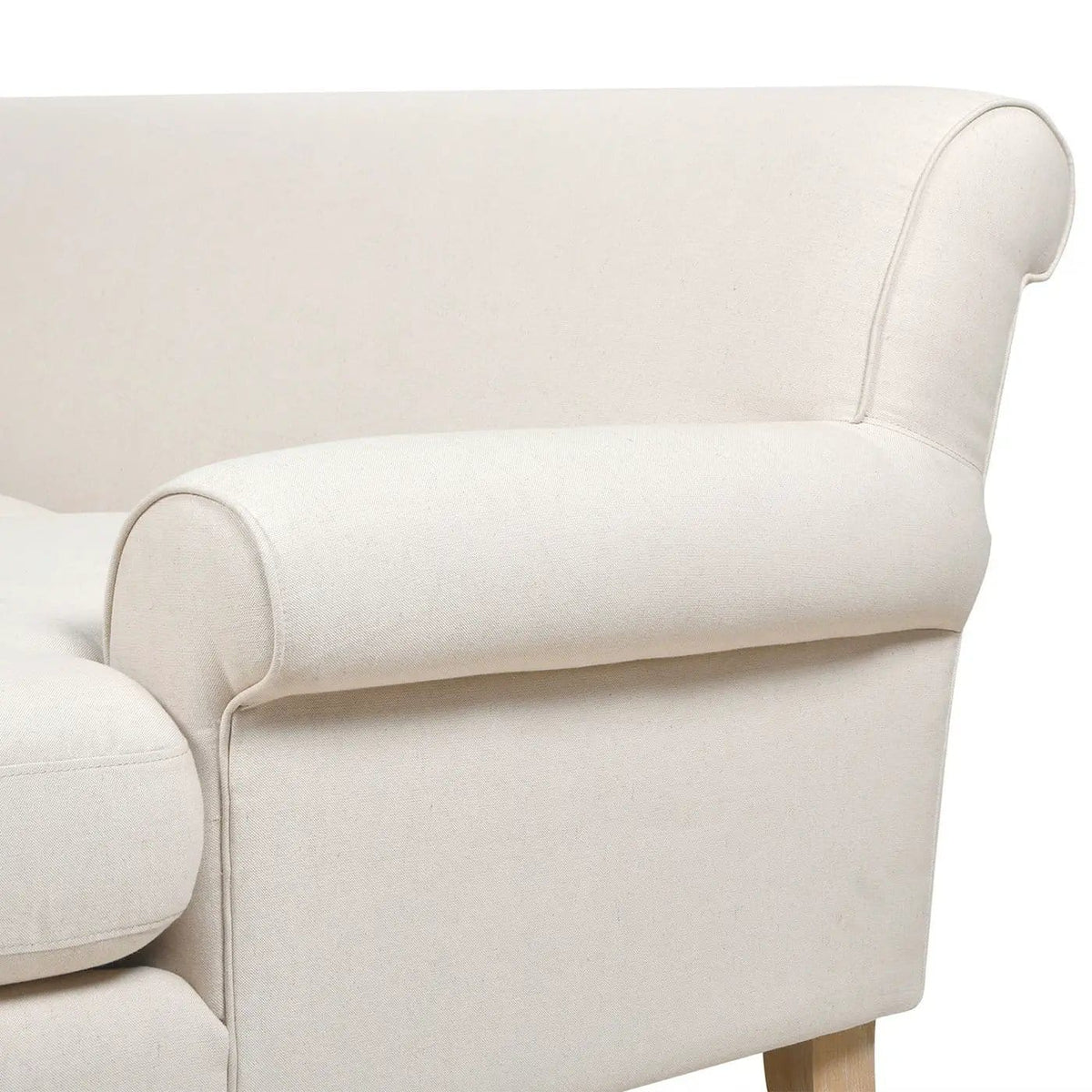 Alana L-Shape Reversible Sectional Sofa | 88 x 62 x 33 in | Living Room Furniture | Light Beige