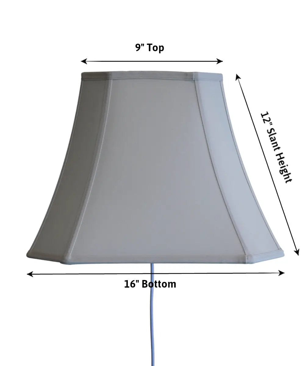 Floating Wall Light | 16 Inch Wide | Plug In | Eggshell Shade