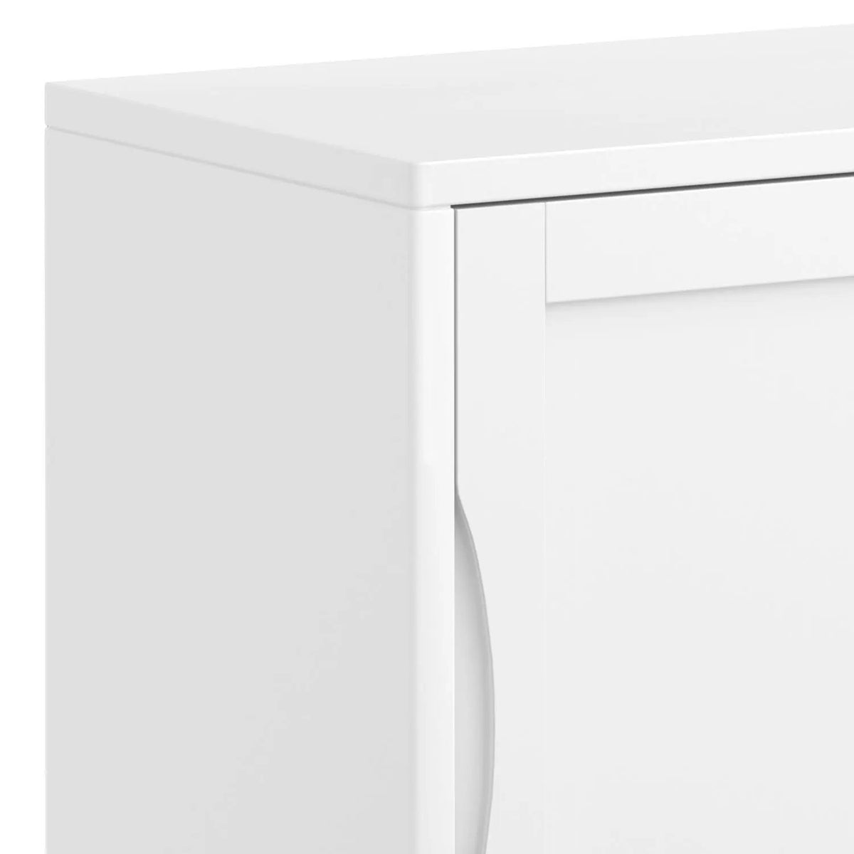 Harper Low Storage Cabinet | Handcrafted Rubberwood | Two Sliding Doors | Two Adjustable Shelves