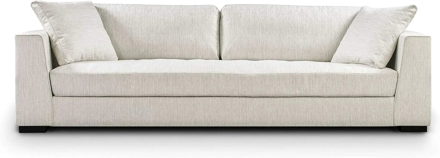 Capri Fabric Sofa Bright Ash Down Pillows Modern Living from PriceLows™
