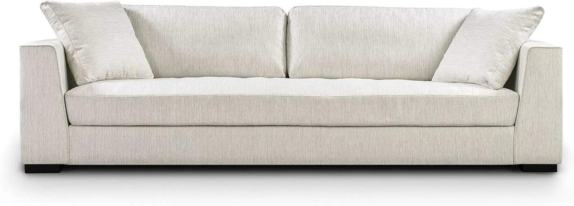 Capri Fabric Sofa Bright Ash Down Pillows Modern Living from PriceLows™