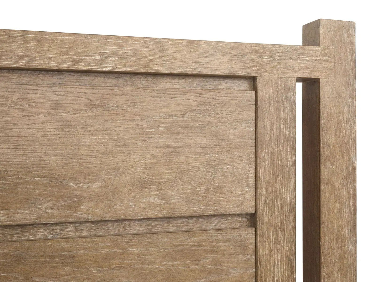 Plum Creek Panel Storage Bed | 6 Pieces | Oak Veneer & Fabric | Bedroom