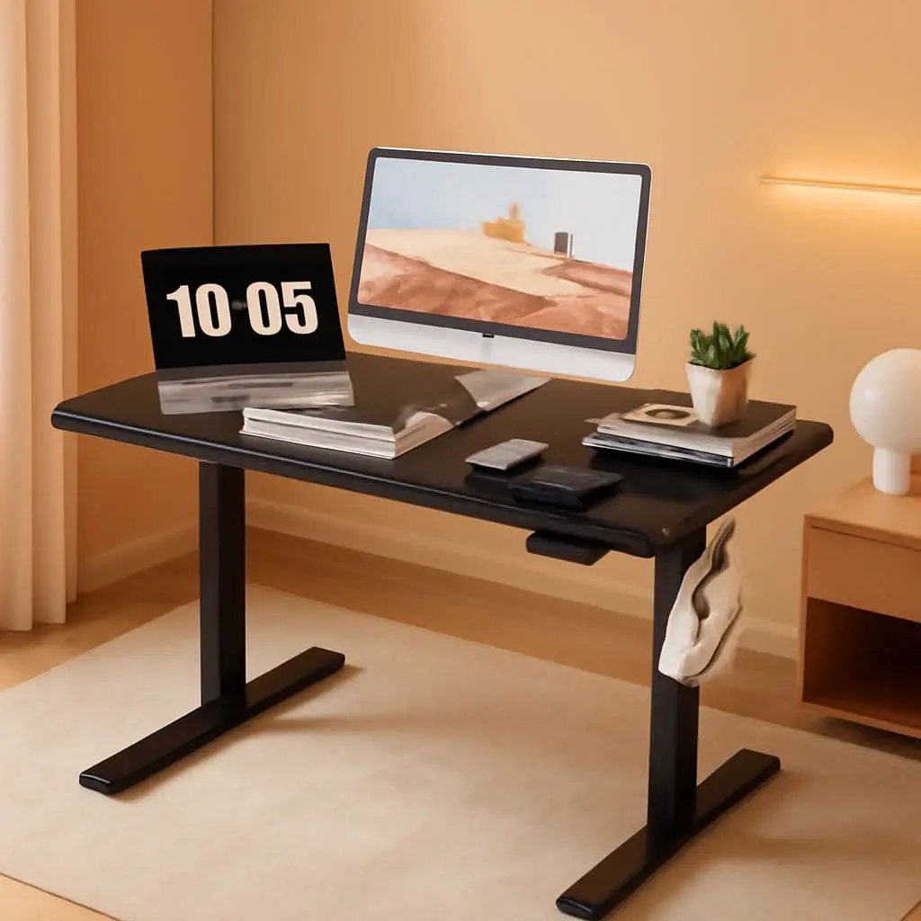 40x24 Inch Electric Standing Desk With Memory Presets Black from PriceLows™