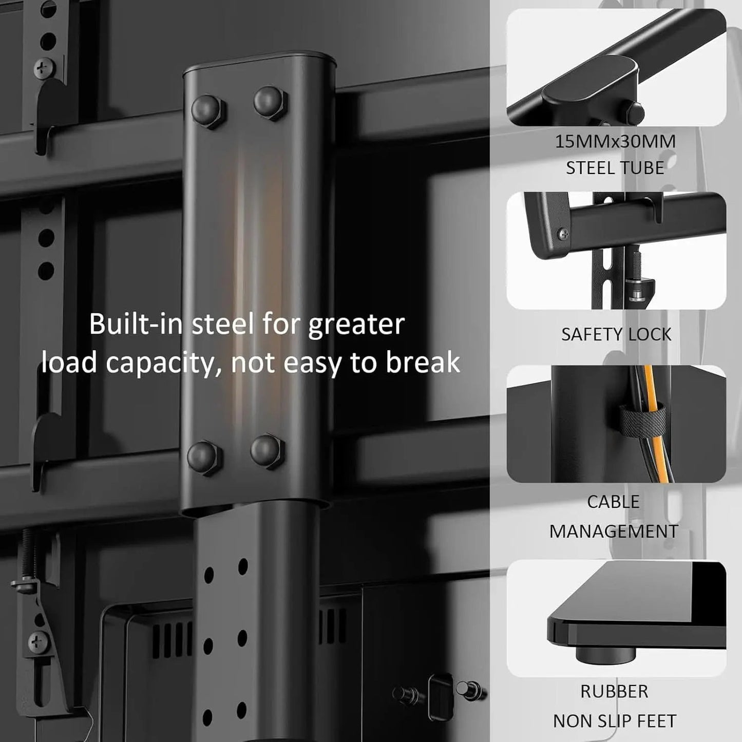 Universal Swivel TV Stand For 32 To 65 Inch TVs With 80 Degree Swivel from PriceLows™