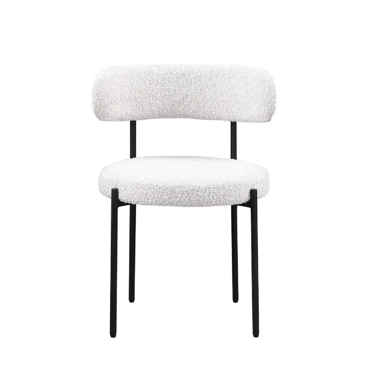 Upholstered Kitchen Chairs | Fabric Upholstery | Metal Legs | Set Of 2