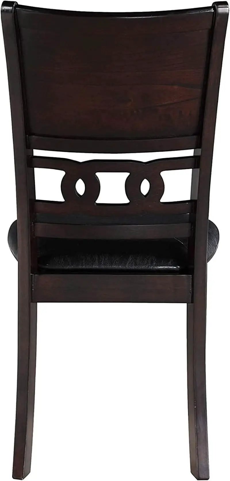 Gia Ebony Dining Chairs Set Of 2 Rubber Wood Solids from PriceLows™