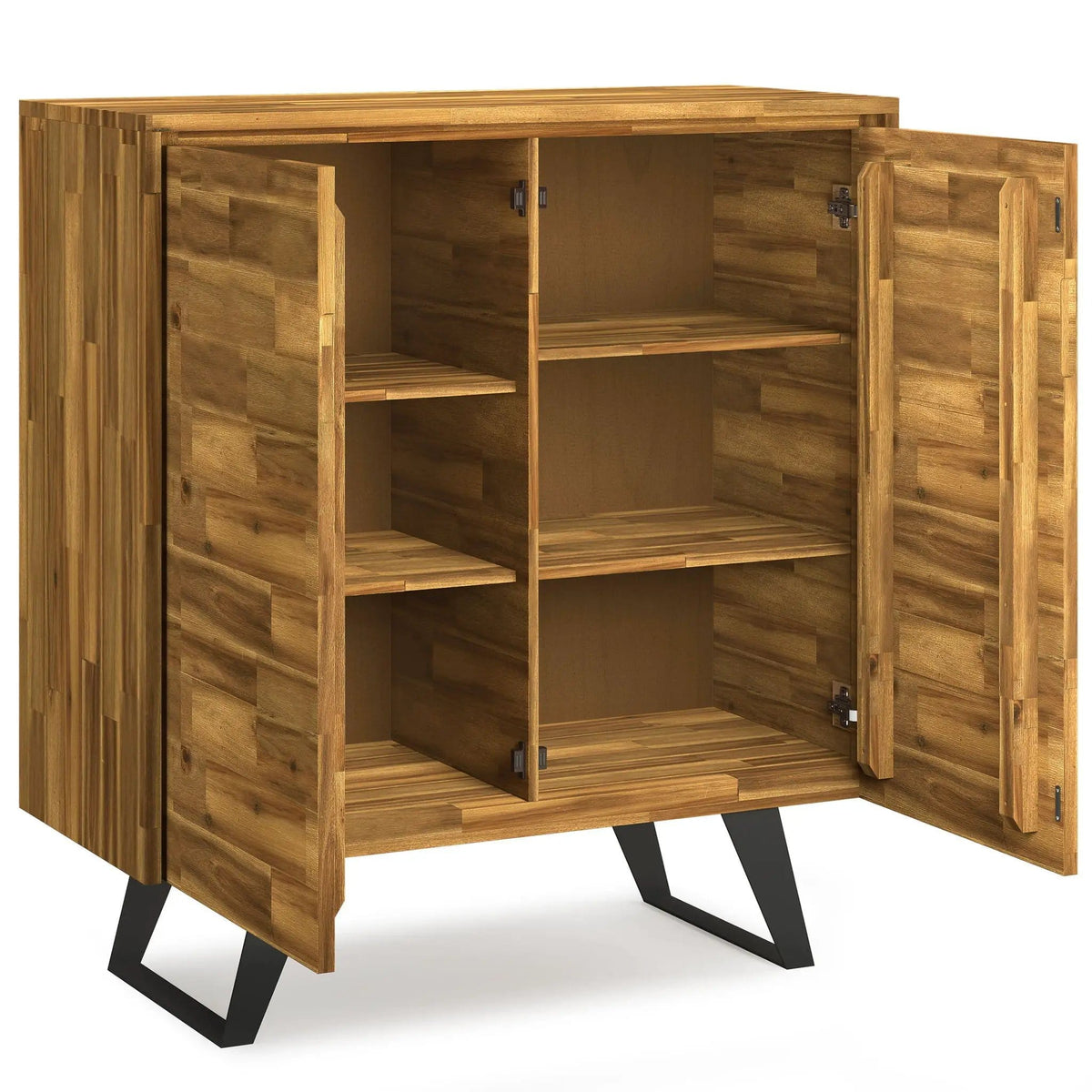 Lowry Medium Handcrafted Storage Cabinet | 17 x 39 x 42 in | Metal | Living Room