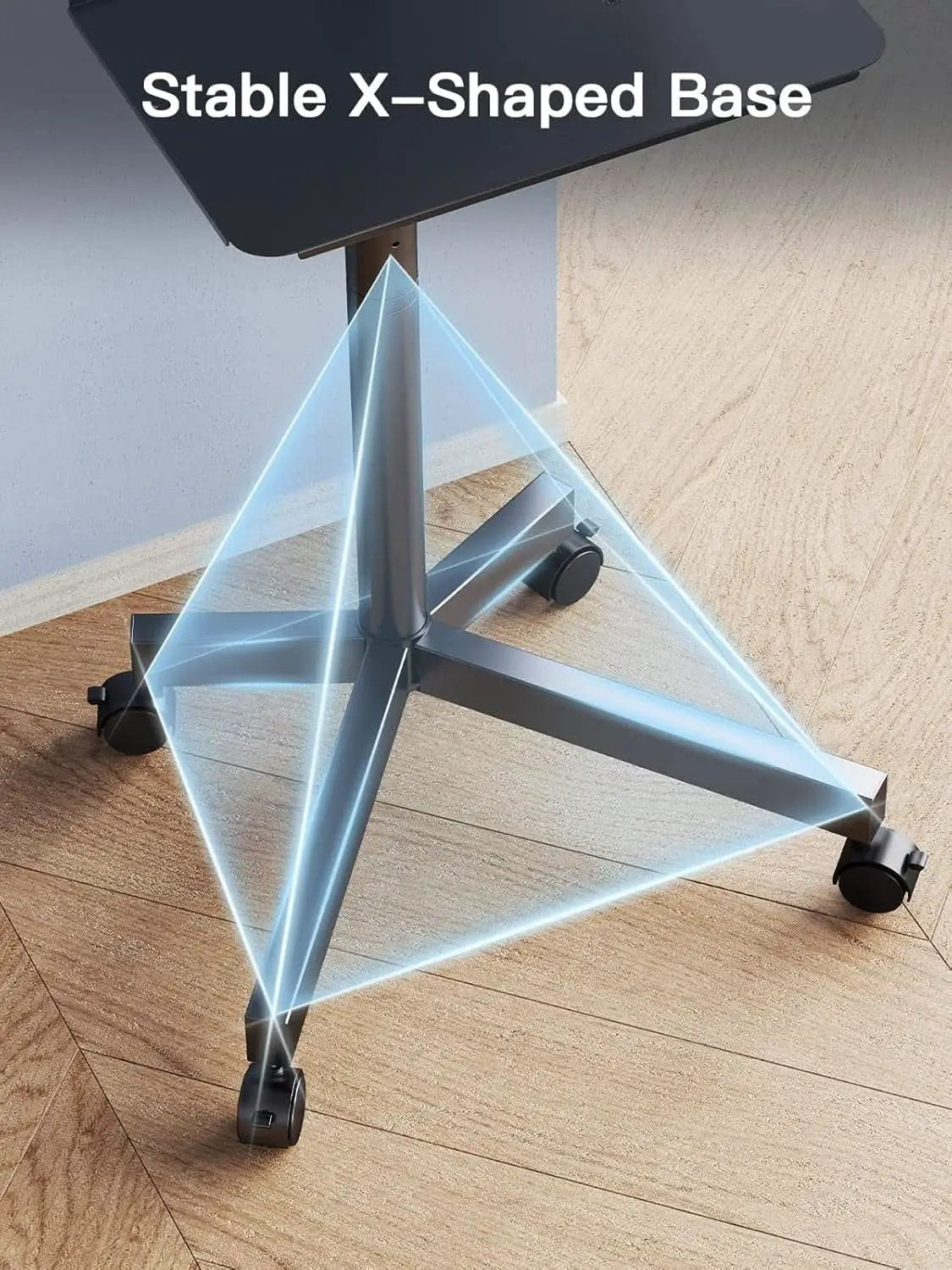 Mobile TV Cart on Wheels for 23 to 60 Inch TVs Height Tray from PriceLows™