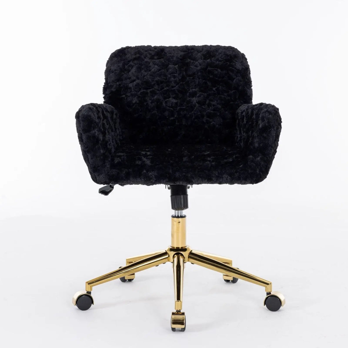 Office Chair | Adjustable Height | Reclining Faux Fur Seat | Large