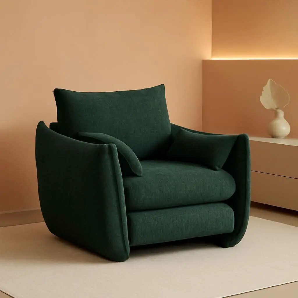 Green Oversized Luxurious Accent Chair Living Room from PriceLows™
