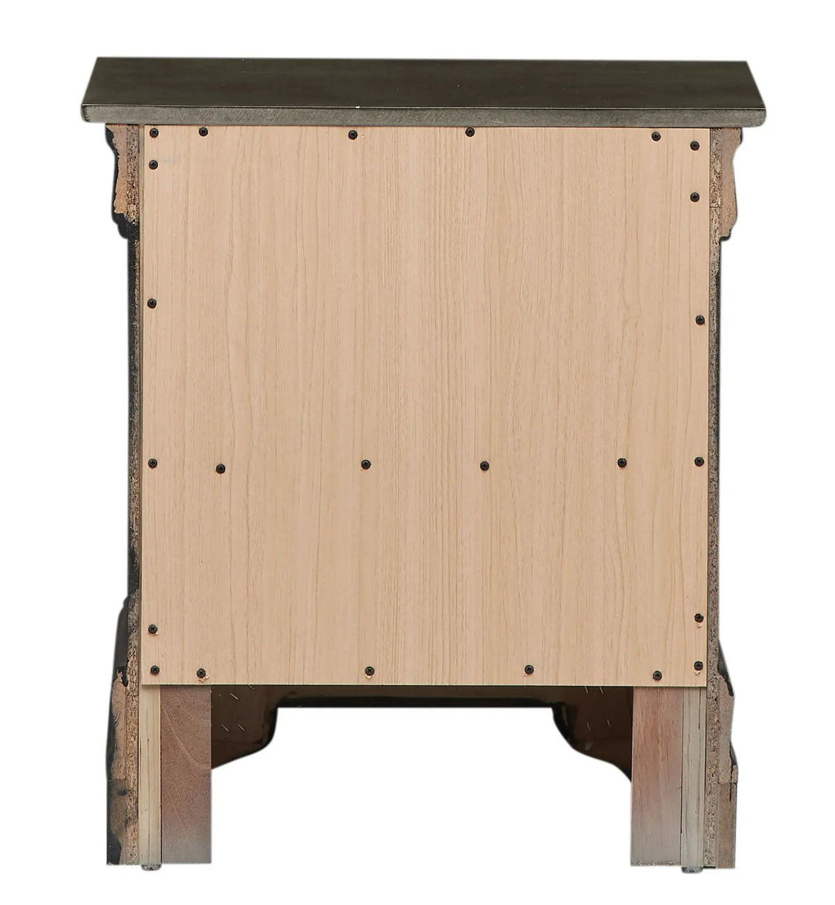 Louis Phillipe Nightstand | Traditional Wood Design | English Dovetailed Drawers | Metal Center Guides