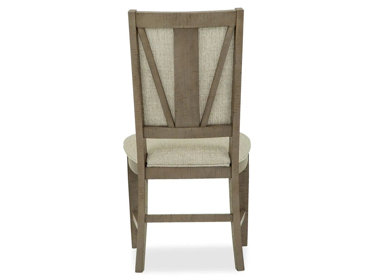 Paxton Place Step Upholstered Side Chair (Set of 2) | 24 x 19.75 x 39.75 in | Veneer | Dovetail Gray