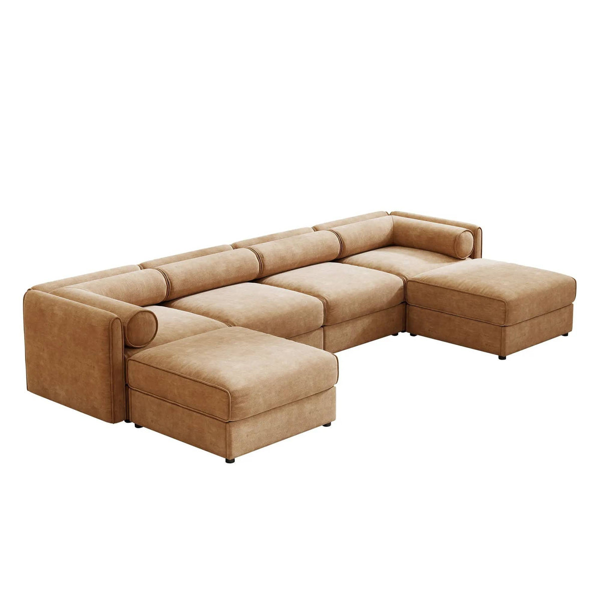 Contemporary Elegant Sofa With Storage And Ottoman 2 Piece Living Room Set | 2 Piece Living Room Set | Living Room Furniture | Living Room